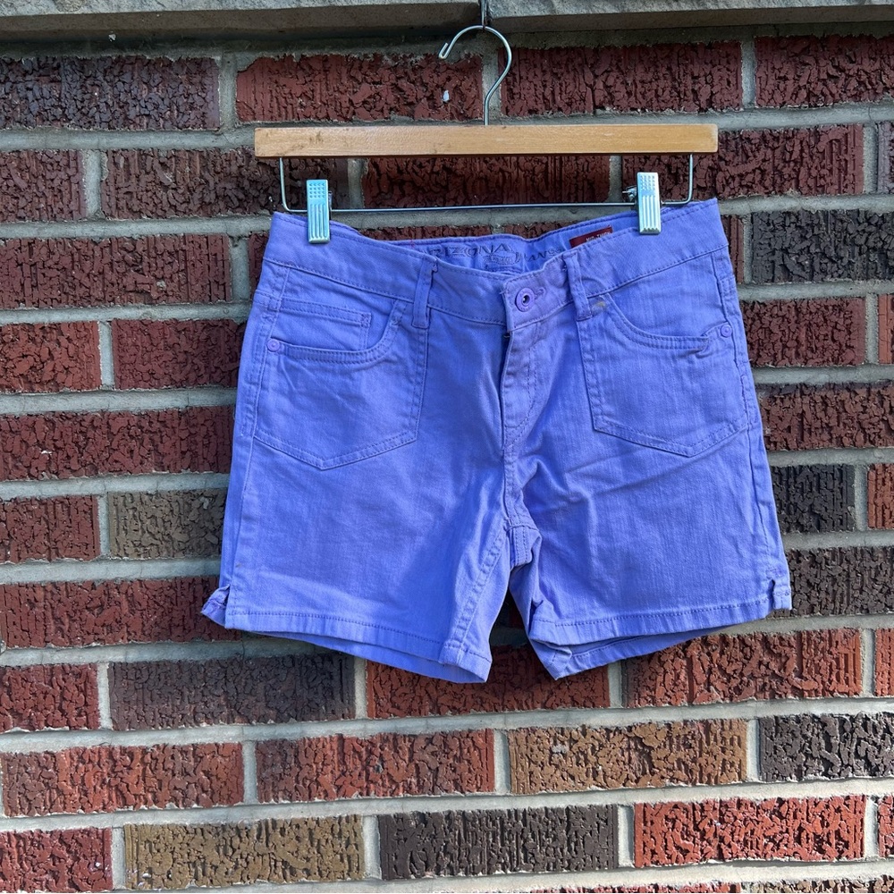 Arizona Jeans Bright Purple Denim Shorts